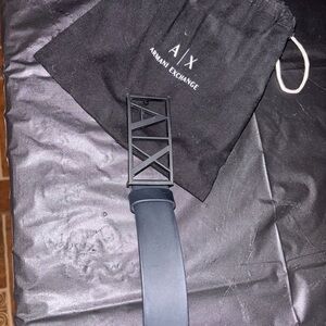 Armani Exchange Black Belt Bag for Men